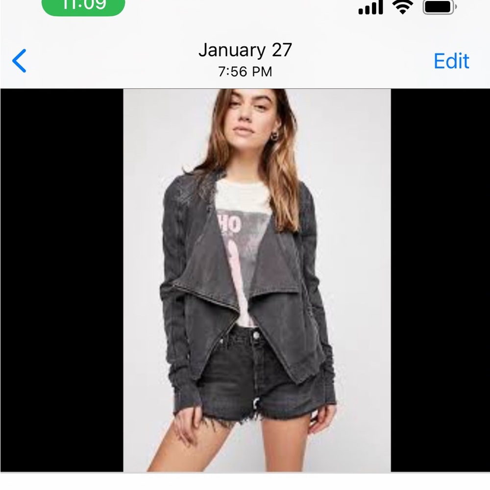 Free people large jacket comfy and cute